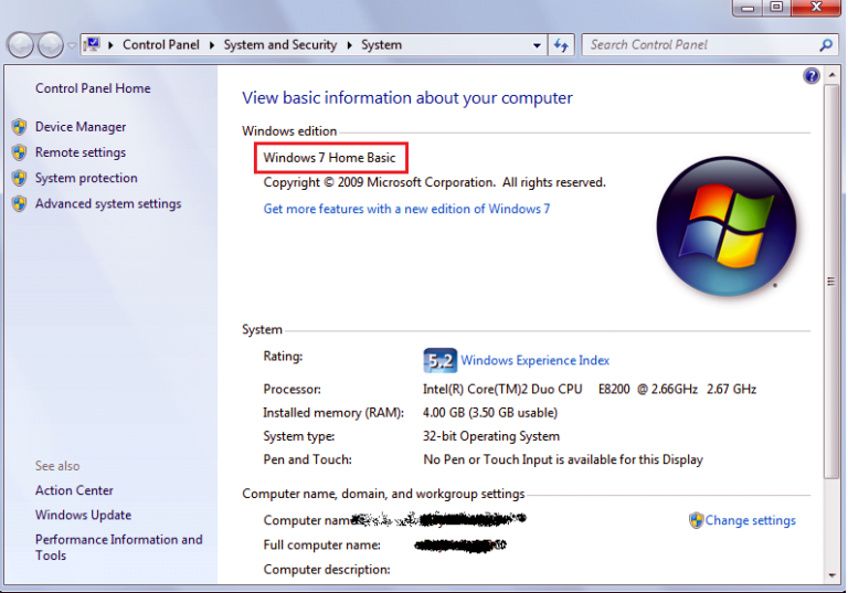 Windows 7 Home Basic 32/64 Bit Product Key 1 PC (Lifetime)