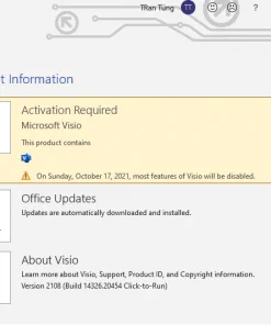 Microsoft Visio Pro 2021 Product Key 1 PC
