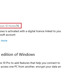Windows 10 Home N key