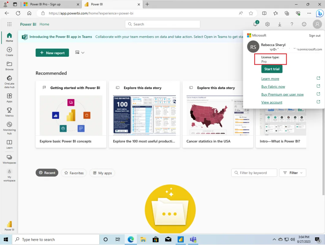 Buy Power BI Pro License