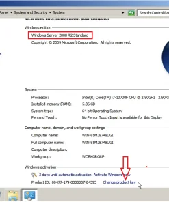 Windows Server 2008 R2 Standard product key